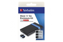 Verbatim 53106 Store 'N' Go Комплект капаци за вътрешен HDD/SSD, 2.5", USB 3.0 (3.2 Gen 1), черно