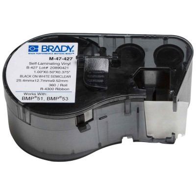 Brady M-47-427 / 131589, етикети 12.70 mm x 25.40 mm