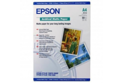 Epson Archival Matte Paper C13S041342, 21x29,7см, A4, 50 бр., мастиленоструен, бял, фотографска хартия