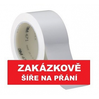 3M 471 Маркираща PVC лепяща лента, устойчива на износване, бяла 9 mm x 33 m