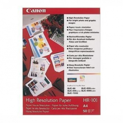 Canon High Resolution Paper HR-101 1033A002, 106 г/м2, A4, 50 бр., специално изгладен, бял, фотографска хартия