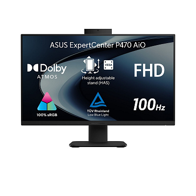 ASUS ExpertCenter/P470VAK/27"/FHD/7-240H/32GB/1TB/Intel int/W11P/Черен/3ROn-Site