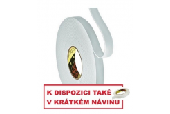 3M 9515W Montážní pěnová oboustranná páska, bílá 6 mm x 33 m