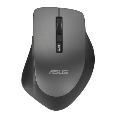 ASUS WT425/Ергономична/Оптична/За дясна ръка/1 600 DPI/Безжичен USB/Сива