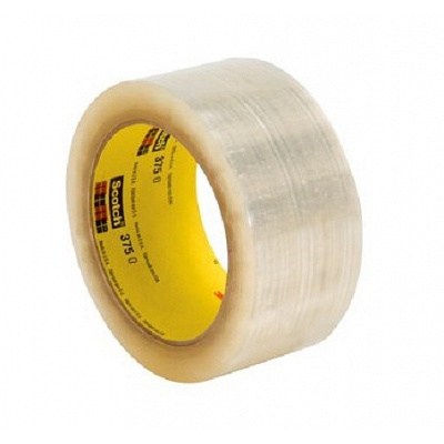 3M 375E Опаковъчна лента, прозрачна 50 mm x 66 m