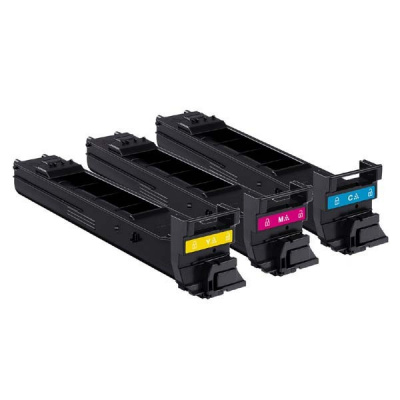 Konica Minolta A0DKJ52 комплект (cyan, magenta, yellow) оригинален тонер