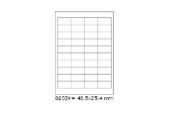 Самозалепващи етикети 48,5 x 25,4 mm, 40 етикети A4, 100 листа