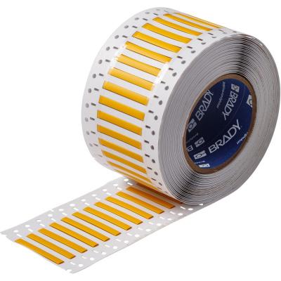 Brady LSZH-187-2-YL-2 / 141228, етикети, THT Low Smoke Halogen Free Permasleeve Wire Marking Sleeves, 25.40 mm x 8.50 mm