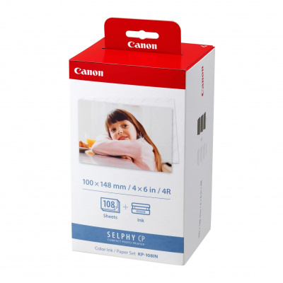 Canon 3115B001 KP-108IN, фотобумага 108 бр, лъскав, бял