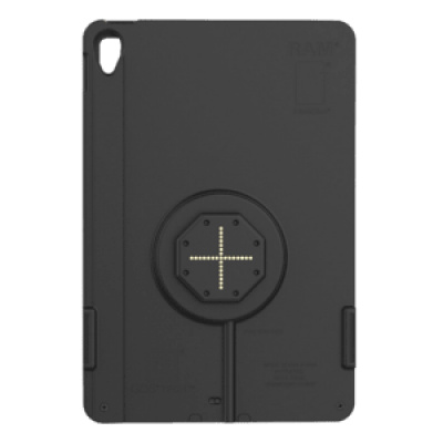 RAM Mounts Safe-Case™ for Apple iPad mini (A17 Pro) & mini 6 - Key-Lock, several Hole Pattern, light gray