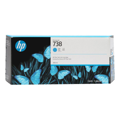 HP 738 676M6A циан (cyan) оригинална касета